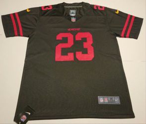 Christian McCaffrey 23 San Francisco 49ers Custom Stitched Black