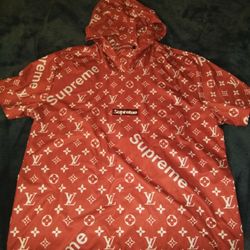 Louis Vuitton Supreme Shirt Hoodie