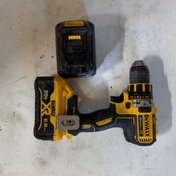 Dewalt Drill And Batteries 