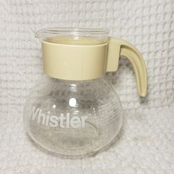 Vintage Gemco Brand The Whistler Whistling Glass Coffee Pot 8 Cup . 