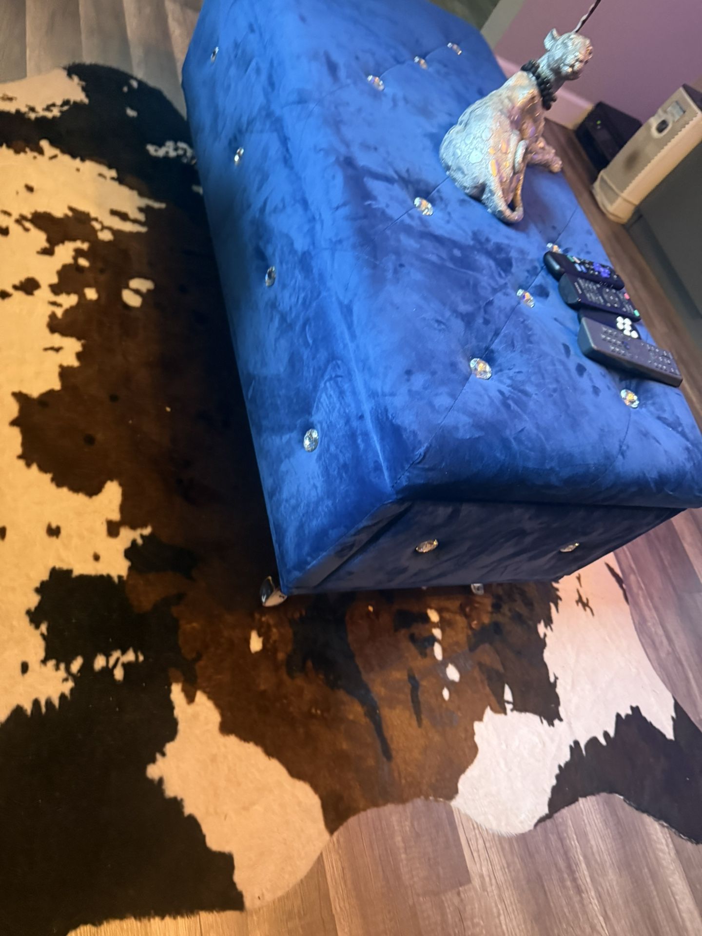 Blue Ottoman
