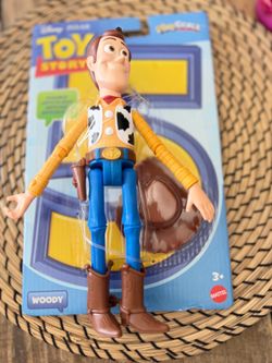 Disney and Pixar Toy Story Woody Action Figure 9.2" Tall Sheriff, 14 Posable Joints,