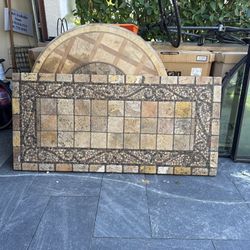 Indoor Or Outdoor Rectangular Stone Table Top