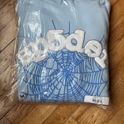 AUTHENTIC SKY BLUE SPIDER HOODIE