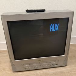 Sylvania Model 6727FDE 27” CRT Television Retro Gaming NO VCR w/ Remote Tested