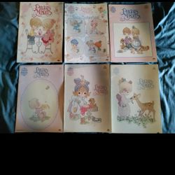 LOT OF 11 PRECIOUS MOMENTS CROSS STITCH PATTERN BOOKS