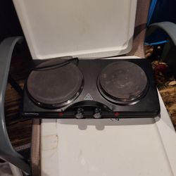 DOUBLE BURNER HOT PLATE WORKS 1700W