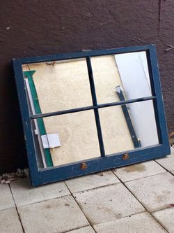 Vintage Window Mirror 1940s Art Deco