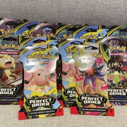 Pokémon Perfect Order Booster Packs (4 Sealed)