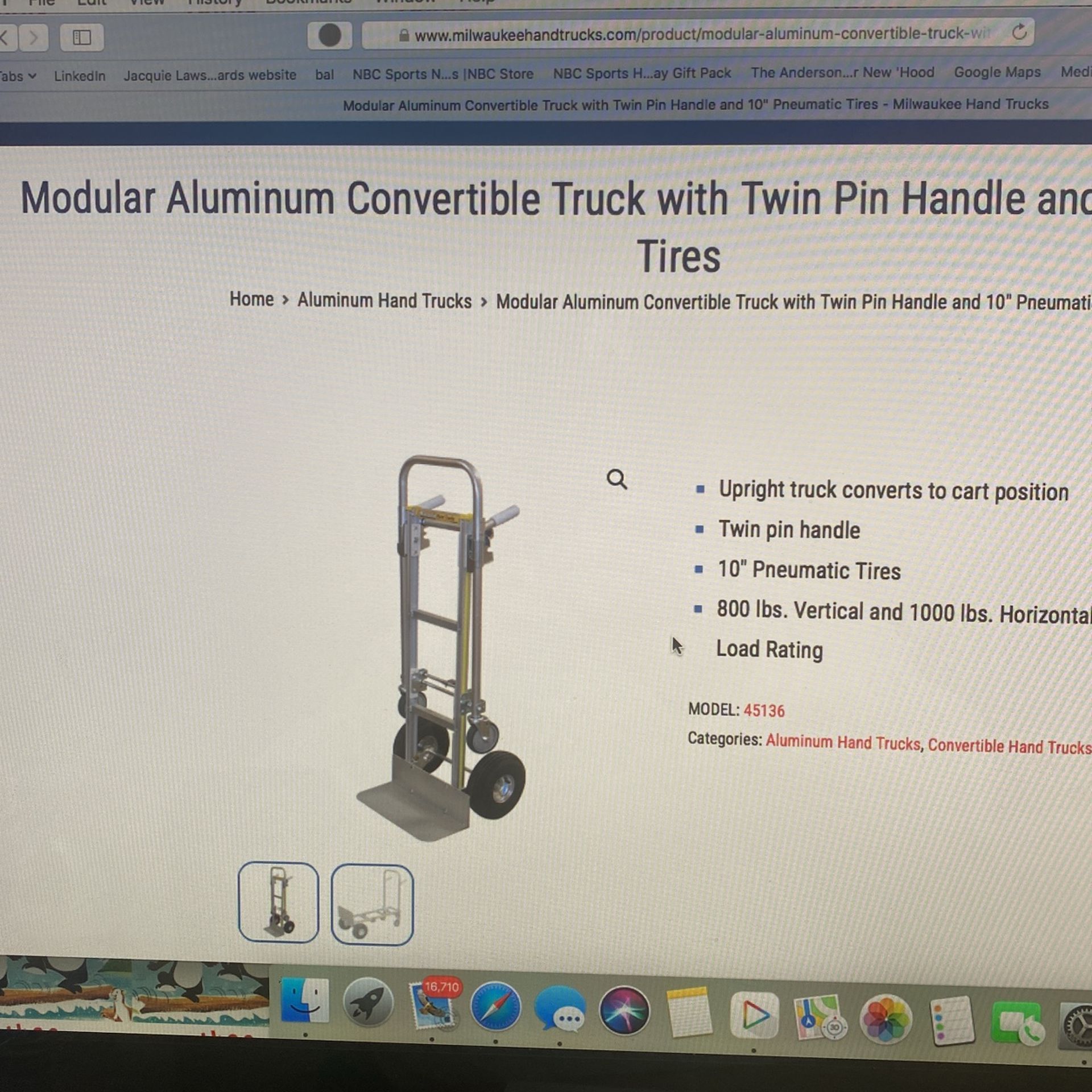 Milwaukee Mover Dolly Heavy Duty
