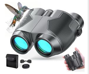 Binoculars 12x25 for Adults Night Vision Binoculars Compact Binoculars for Soccer Games Waterproof Binocular Wide Field of View for Sporting Events,Bi