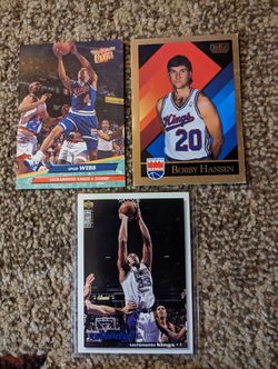 Collection Of Sacramento Kings Basketball Trading Cards 