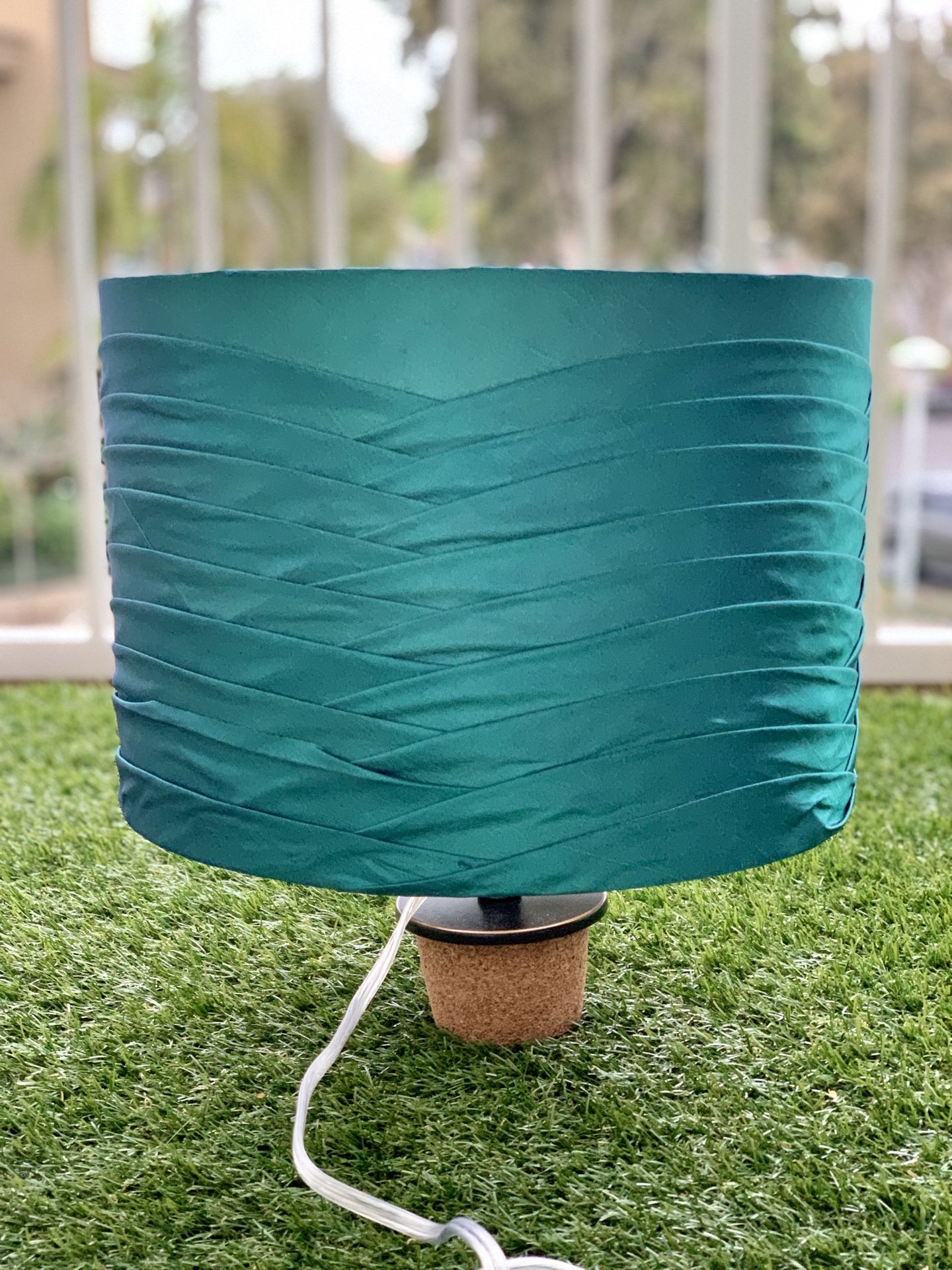 Circular Teal Lamp Shade