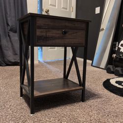 Wooden side table