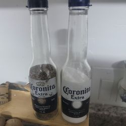 Corona salt pepper shakers