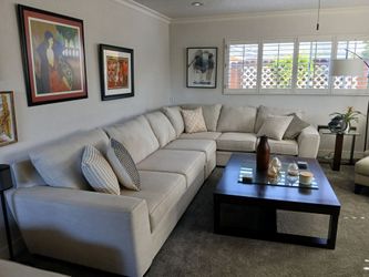 Living spaces - great condition - sectional and ottoman