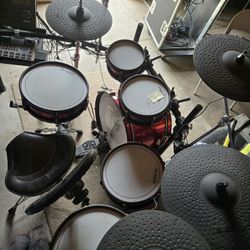 Drum Set With Cables Include 