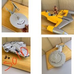 Vintage Star Wars Star Trek Collectible Toys Model Replicas
