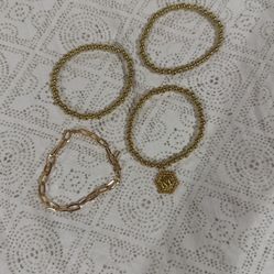 M Initial Stackable Bracelets 