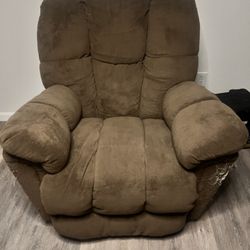 Brown electric reclining chair
