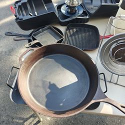 Camping Picnic Beach BBQ Cast Iron Cooler Lamp Heater