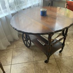 Antique Side Table- Cart