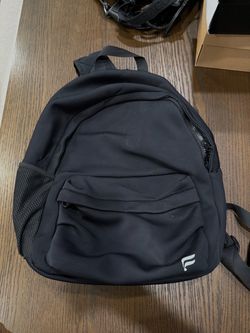 Fabletics Black Backpack with Front Pocket