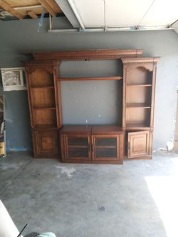 Wooden Shelf For Entertainment Sysy