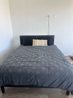 Full size bed and mattress