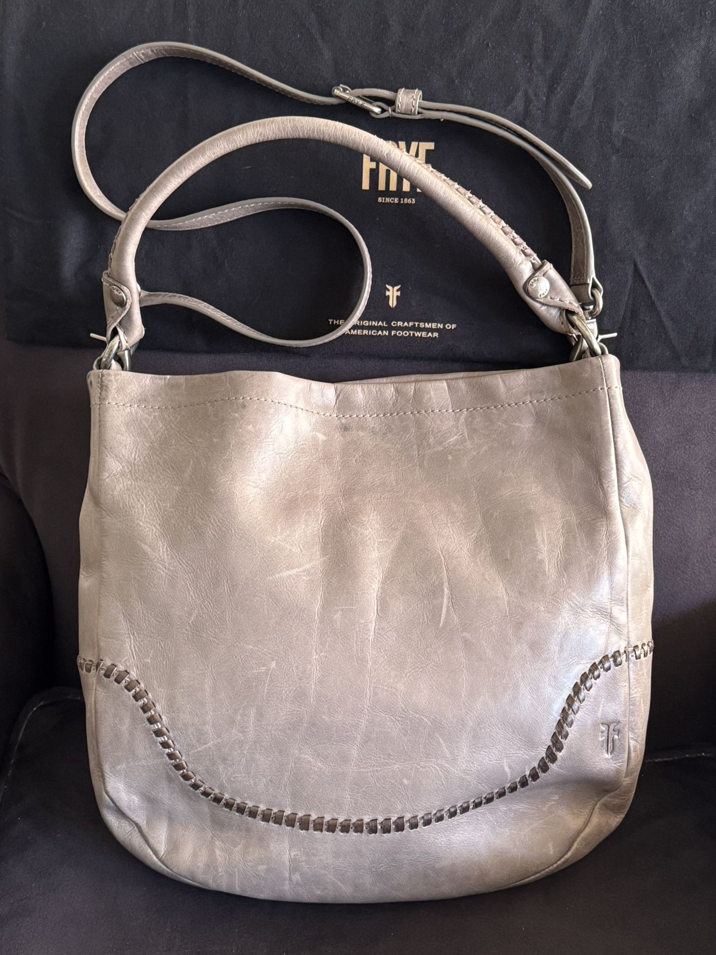 Frye Melissa Whipstitch Hobo Color Ice 