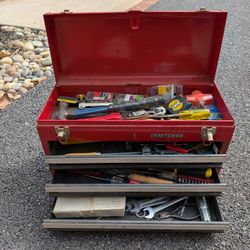Craftsman tool box full of tools