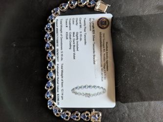 Tanzanite Bracelet in Sterling Silver