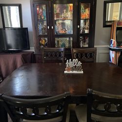 Dining Table And Cabinet
