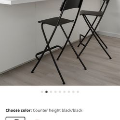 IKEA Black Bar Stool 