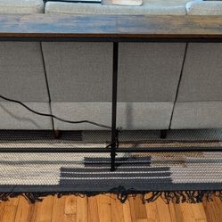 Console Table with Charging Station