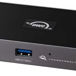 OWC Thunderbolt Hub Docking Station, Grey/Black, Thunderbolt 4, USB-A