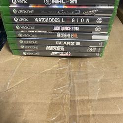 9 Brand New Xbox One Games Factory Sealed 