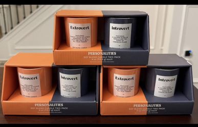3 Pack introvert /extrovert 4 0z Candle 