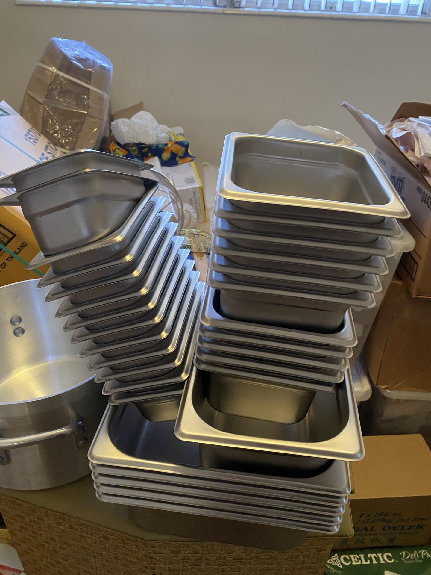 Sauce bottles and restaurant equipment
