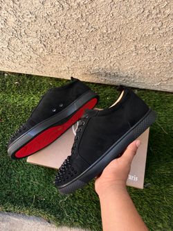 Red bottom suede shoes