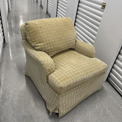 2 Clayton Marcus Skirted Club Chairs