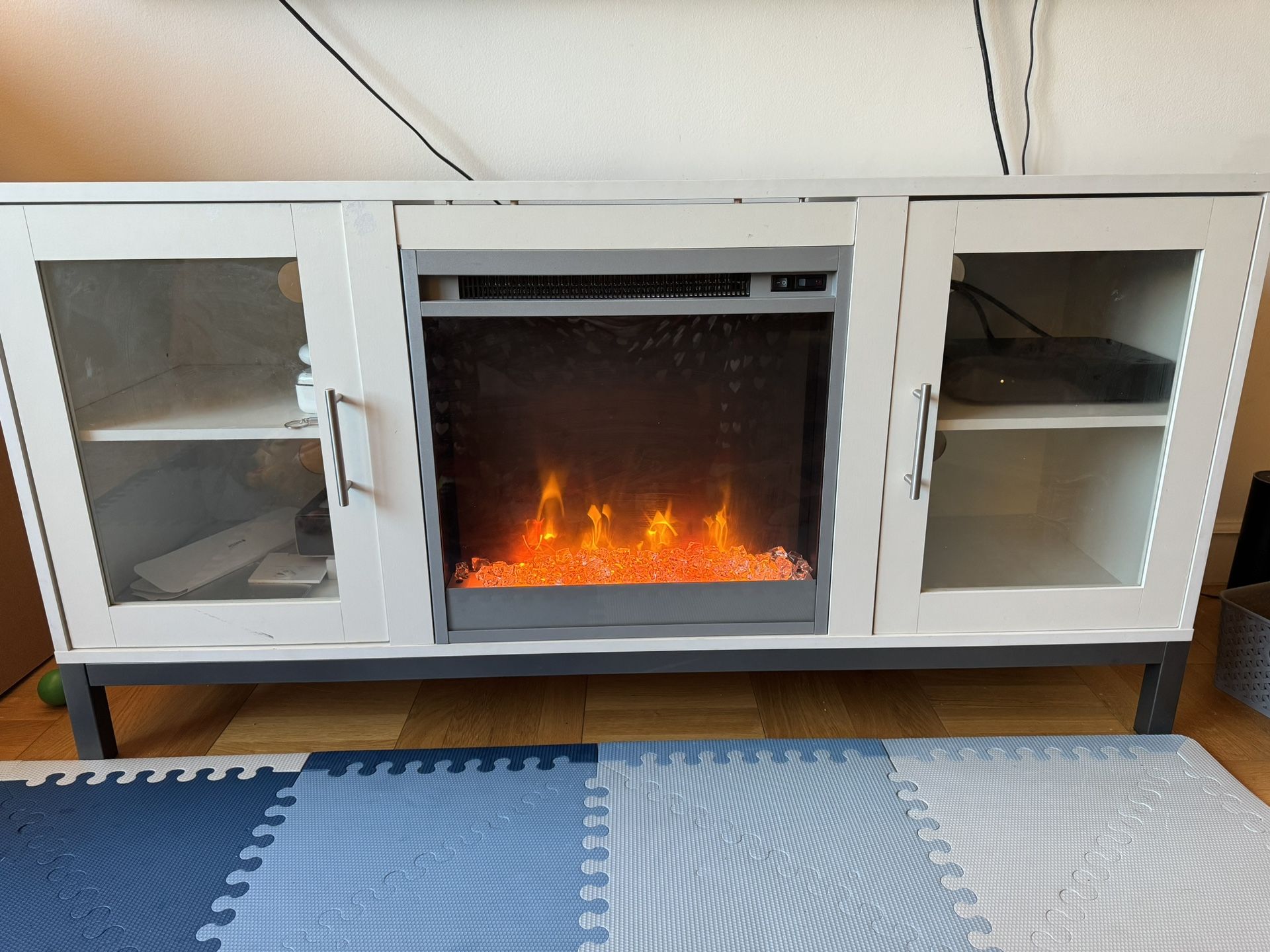 52” TV Stand With Optional Fireplace