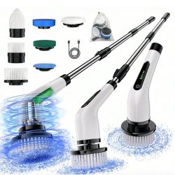 Electric Rotary Scrubber, Rechargeable Cleaning Brush