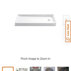 Alcove Shower Base 60x30 $150