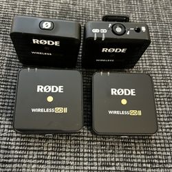 RØDE Wireless GO II MICROFONES 4X$100