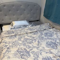 Queen Size Bed (frame, mattress, and box spring frame)