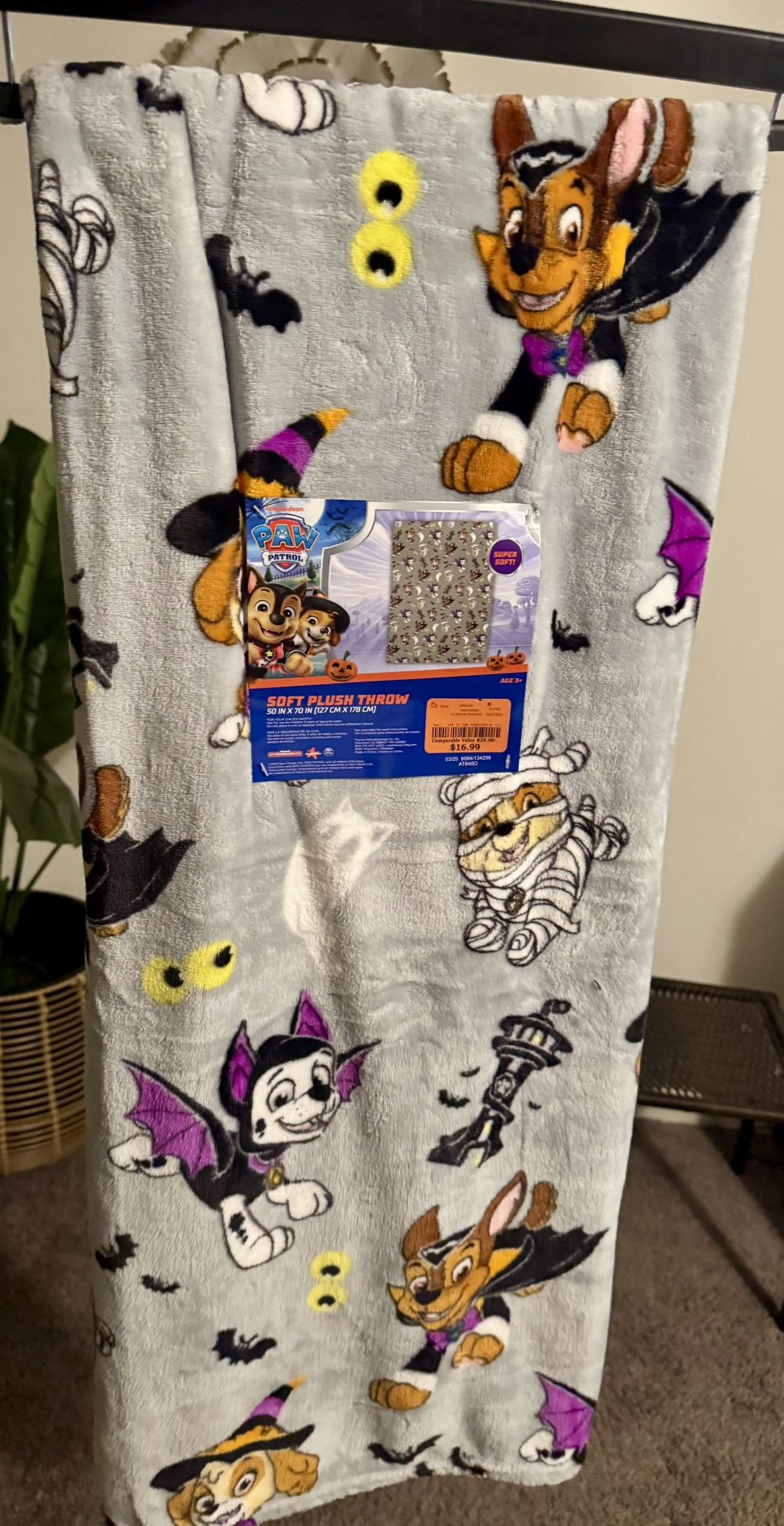 Paw Patrol Halloween Throw