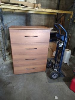 File cabinet can use for clothes if needed