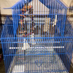 Blue wireless Bird Cage $69