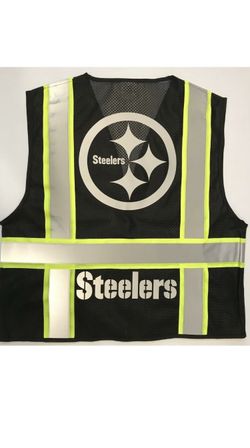 🦺🏈 Pittsburg Steelers Safety Vest PPE High Visibility Vest For Work. Construction. Warehouse.